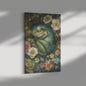 Dreamy Baby Frog Canvas Art, Woodland Baby Frog