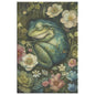 Dreamy Baby Frog Canvas Art, Woodland Baby Frog