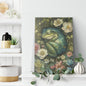 Dreamy Baby Frog Canvas Art, Woodland Baby Frog