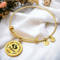 Zodiac Sign Pisces Bangle, Personalize with name, message, words