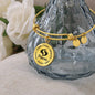 Zodiac Sign Pisces Bangle, Personalize with name, message, words