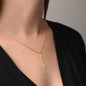Pisces Custom Created Name Necklace with Personalized Message