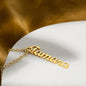 Pisces Custom Created Name Necklace with Personalized Message