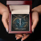Pisces Custom Created Name Necklace with Personalized Message