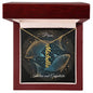 Pisces Custom Created Name Necklace with Personalized Message