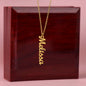 Zodiac Sign Personalized Gift to the Aquarius in Your Life - Custom Made Name or Word Necklace