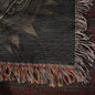 All Seeing Eye Tapestry Woven Throw Blanket, Esoteric, Mystic, Alchemy, Metaphysical, Hermetic, Occult Gift, Heirloom Cotton Yarn Woven