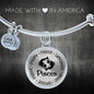 Zodiac Sign Pisces Bangle, Personalize with name, message, words