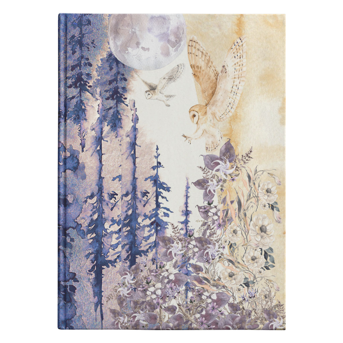Night Owl Hardcover Notebook with Lined Pages