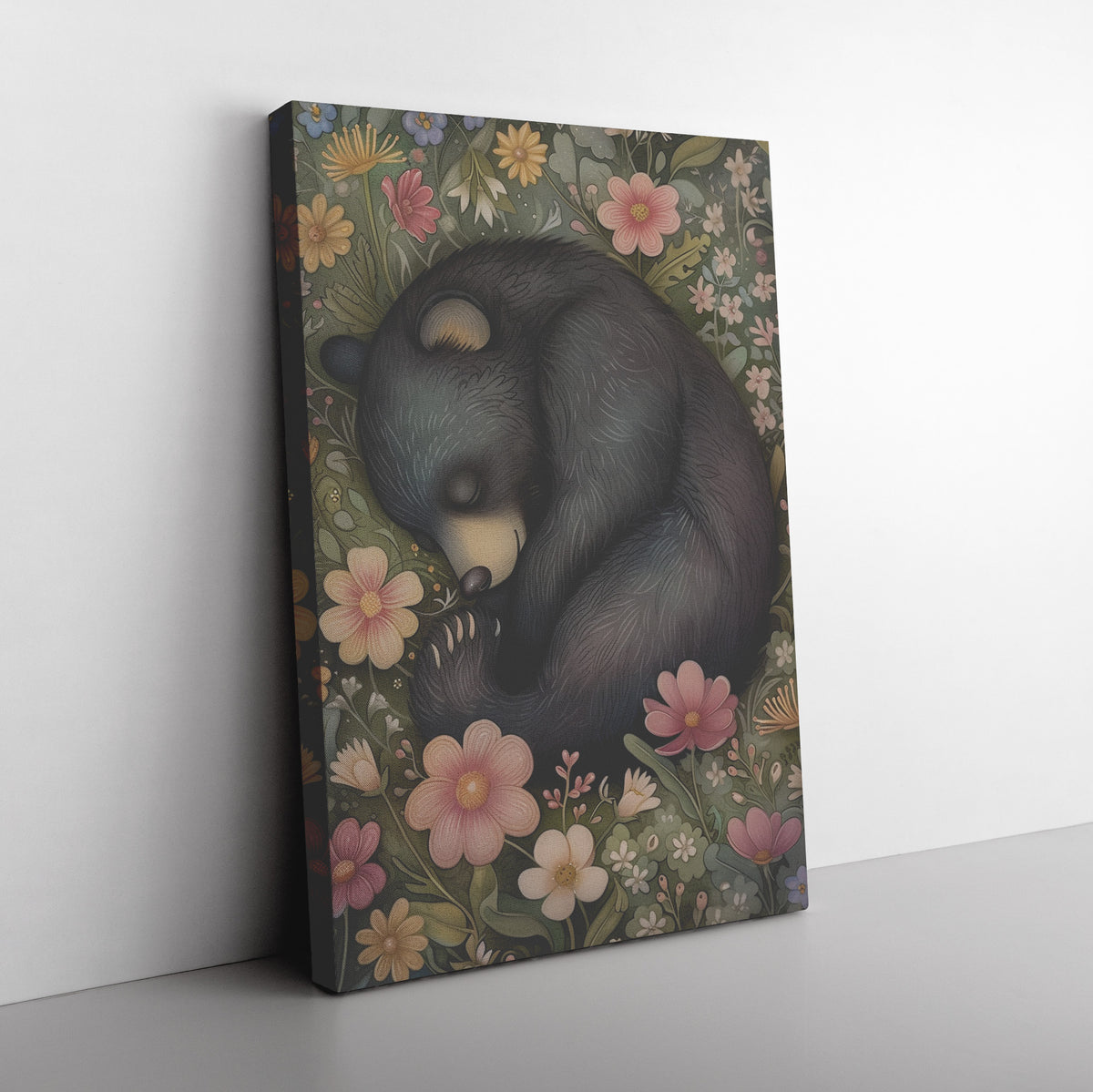 Dreamy Baby Bear Canvas Art
