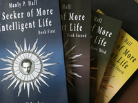 Four-Book-Set Manly P. Hall A Seeker of More Intelligent Life, Vol. 1-4 [Special Editor Autographed Copies]