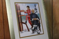 Portrait of Sifu Douglas Lee Moy Shan: Framed 11 x 14 (Satin Gold), Double Matted (White over Gold)