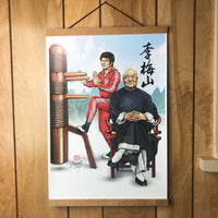 Portrait of Sifu Douglas Lee Moy Shan: Canvas Print 13 x 19; Hanger Frame  (Natural Wood Color)
