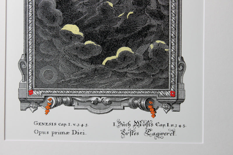 Opus primae Diei, Bible Illustrations, Devotional Decor, illuminated Manuscript, Esoteric Art, Rosicrucian, Free Mason, Sacred Geometry Art