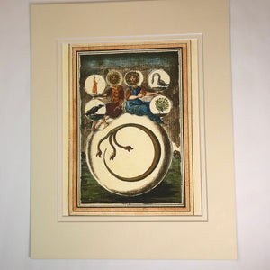 Illuminated Manuscript, Esoteric Art, Sacred Geometry Art, Manly P Hall, Occult Book, Rosicrucian, Free Mason, Alchemy Artwork