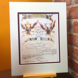 Rosicrucian, Illuminated Manuscript, Esoteric Art, Sacred Geometry Art, Manly P Hall, Occult Book, Free Mason, Alchemy Print