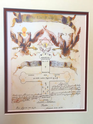 Rosicrucian, Illuminated Manuscript, Esoteric Art, Sacred Geometry Art, Manly P Hall, Occult Book, Free Mason, Alchemy Print