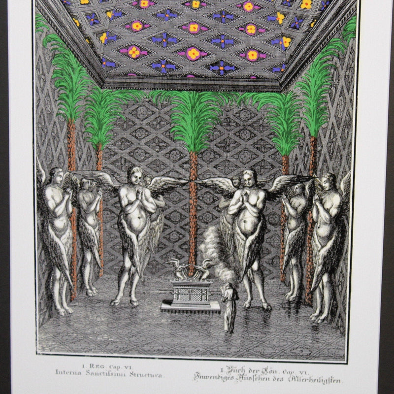 Pfeffel Johann Andreas masterpiece of 18th-century printmaking  from Copper Bible Physica Sacra, Framed 18x24 matted to 13x19 artwork