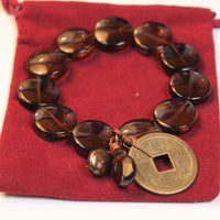 Smoky Quartz Jewelry for Good Luck Gifts, Grounding Bracelet, Occult Jewelry, Healing Crystal Jewelry, Good Luck Bracelet